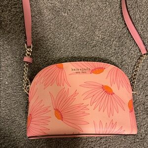 Kate Spade Pink and Orange Floral Crossbody Bag